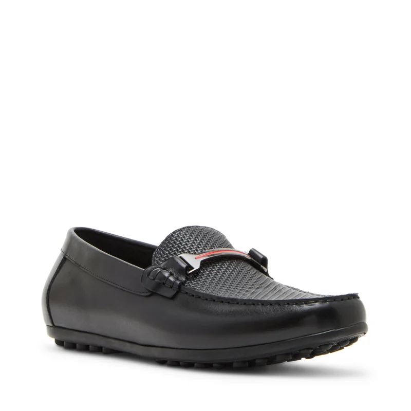 STEVE MADDEN Steve madden golberg men's black leather loafers
